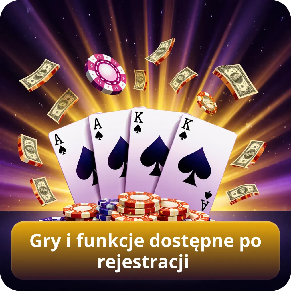 Gry i funkcje dostępne po rejestracji