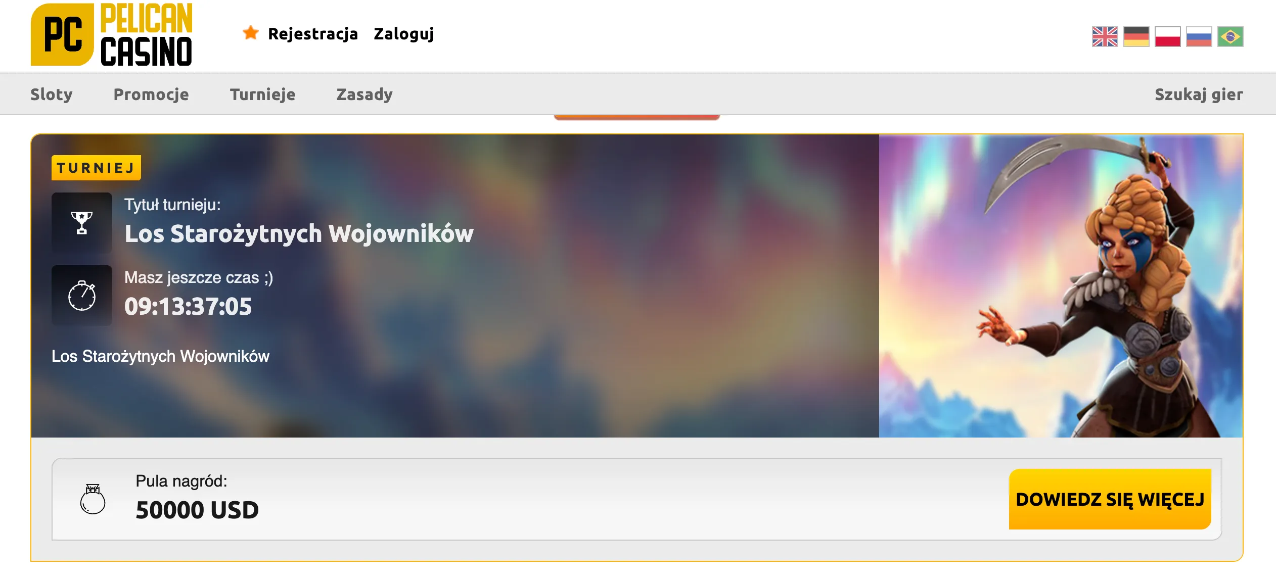 Bonusy powitalne – Pelican Casino bonus za rejestrację
